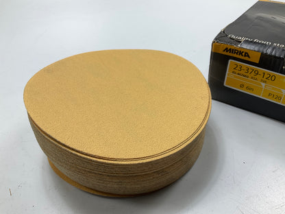 Mirka 23-379-120 Gold 6'' PSA Autobox Sanding Disc 120 Grit, 100 Discs / Box