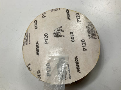Mirka 23-379-120 Gold 6'' PSA Autobox Sanding Disc 120 Grit, 100 Discs / Box