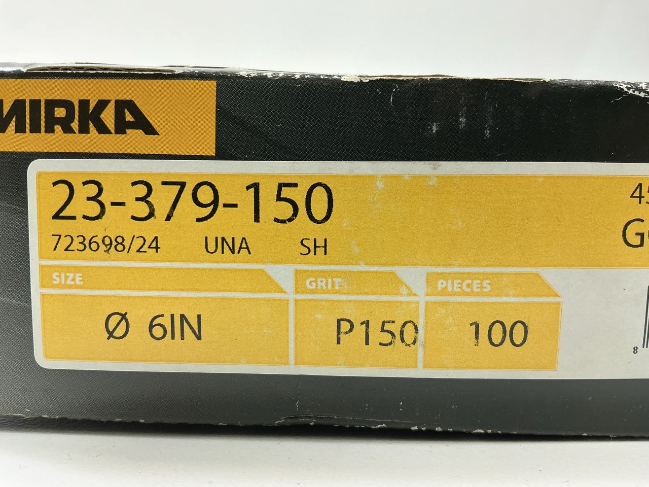 (95) Mirka 23-379-150, 6'' No-Hole 150 Grit Adhesive PSA Sanding Discs