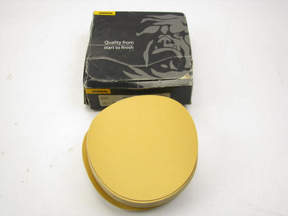 (100) Mirka 23-379-150, 6'' No-Hole 150 Grit Adhesive Filing Sanding Discs