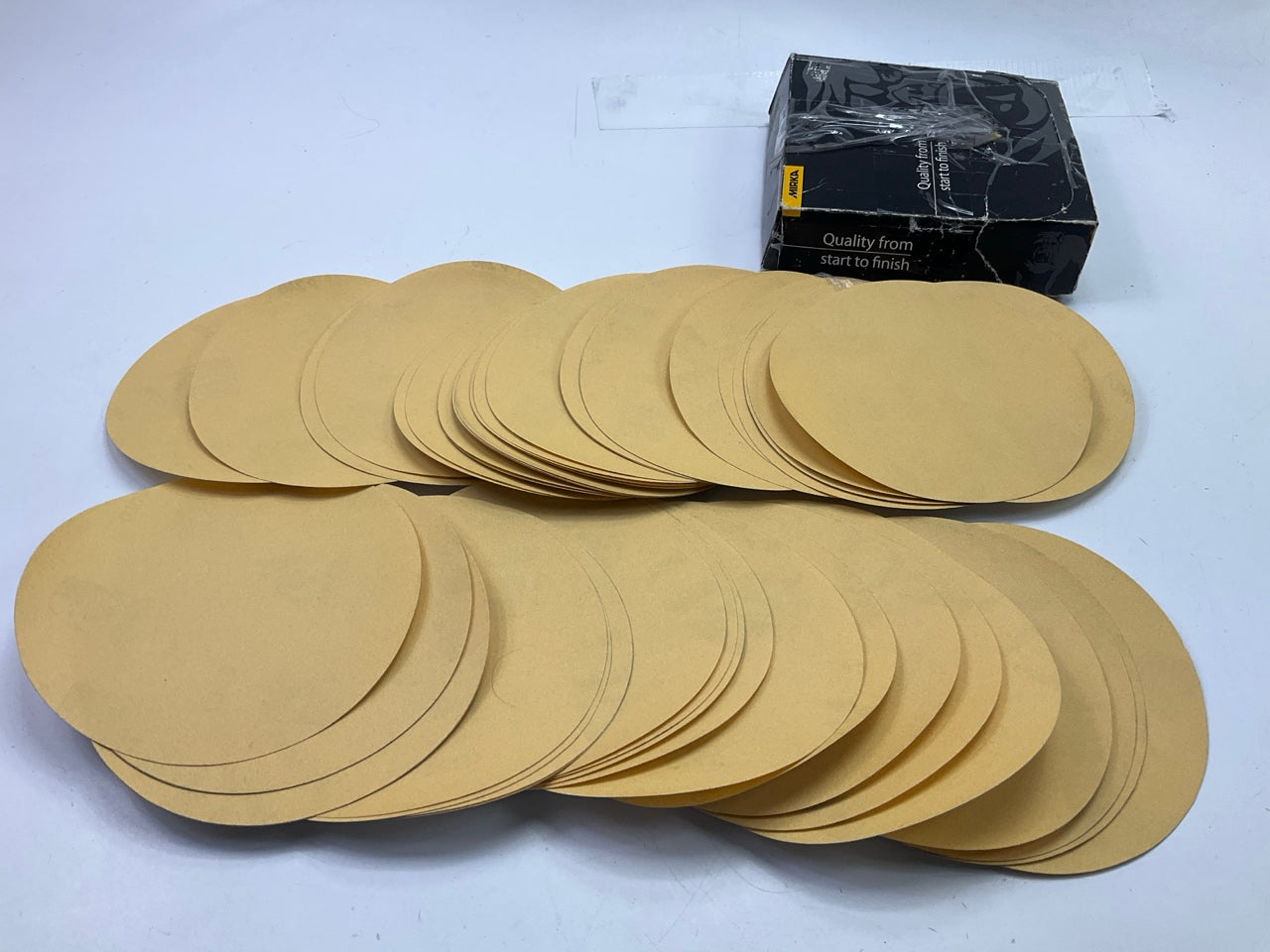 Mirka 23-379-240 - Gold 6'' PSA Autobox Sanding Disc 240 Grit, 50 / PACK