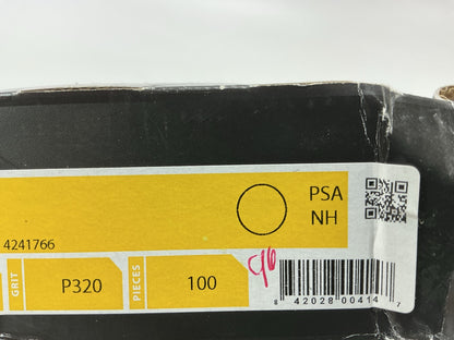 96 Discs Total - Mirka 23-379-320 Gold 6'' PSA Autobox 320 Grit Sanding Disc