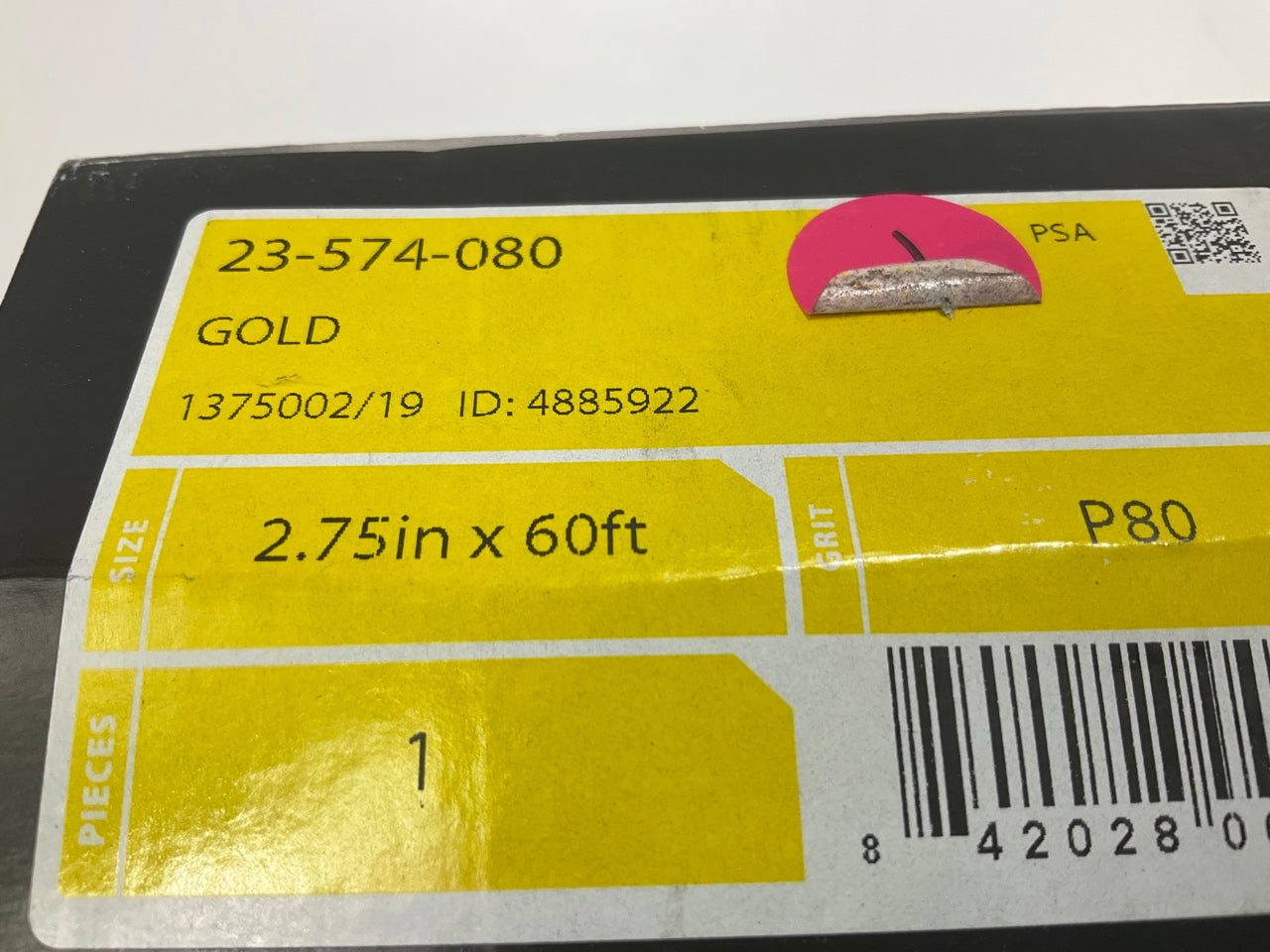 Mirka 23-574-080 Gold 2-3/4in. X 20yd PSA Autokut 80 Grit Sanding Rol