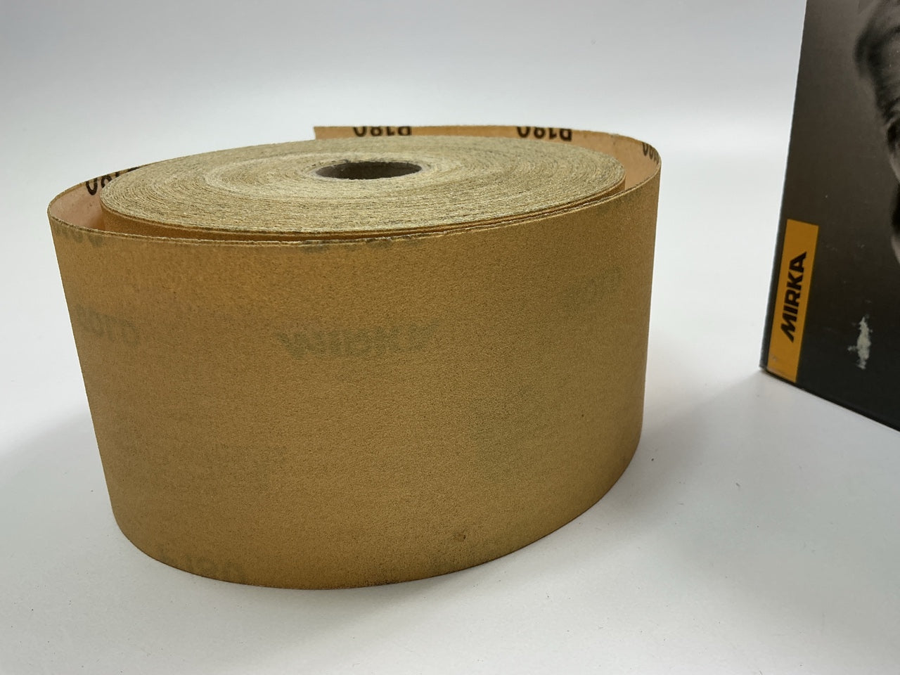Mirka 23-584-180 Gold 2-3/4 In X 40 Yd PSA Autokut Sandpaper Roll, 180 Grit
