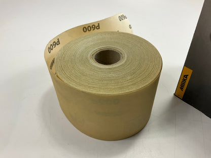 Mirka 23-584-600 Gold 2-3/4 In X 40 Yd PSA Autokut Sandpaper Roll, 600 Grit