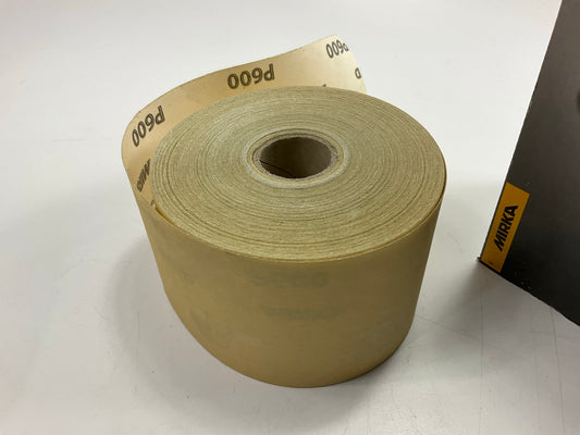 Mirka 23-584-600 Gold 2-3/4 In X 40 Yd PSA Autokut Sandpaper Roll, 600 Grit