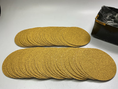 Mirka 23-622-036 Gold 6'' Heavy Duty Grip Hook & Loop Sanding Discs 36-Grit 50pcs