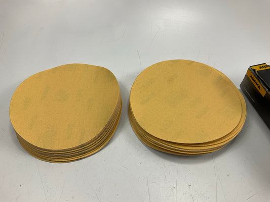 Mirka 23-622-180 Gold 6'' 180 Grit Abrasive Sanding Grip Disc (50/Box)