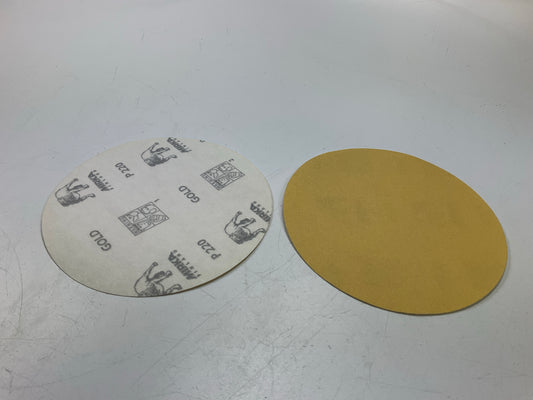 Mirka Gold 23-622-220 6'' Solid Grip Sanding Discs, P220 220 Grit, 40 / Box