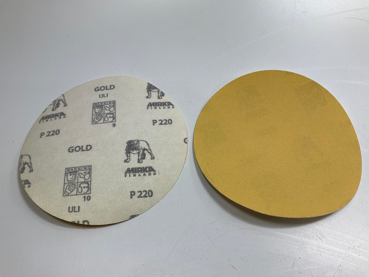 Mirka 23-622-220 Bulldog Gold Grip Sanding Disc, P220 220 Grit,  45 Discs Total