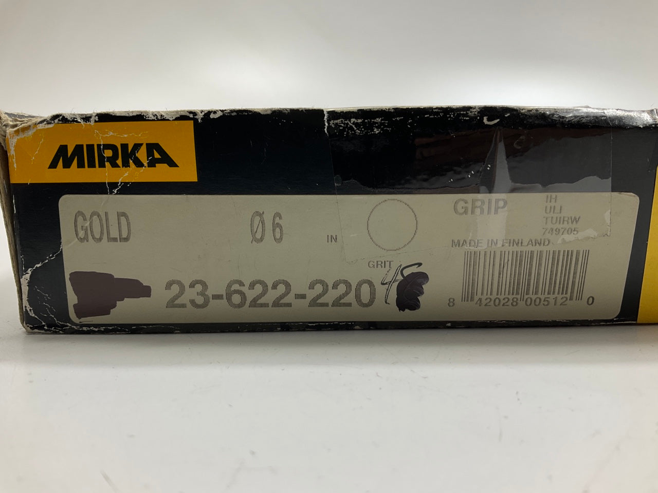 Mirka 23-622-220 Bulldog Gold Grip Sanding Disc, P220 220 Grit,  45 Discs Total