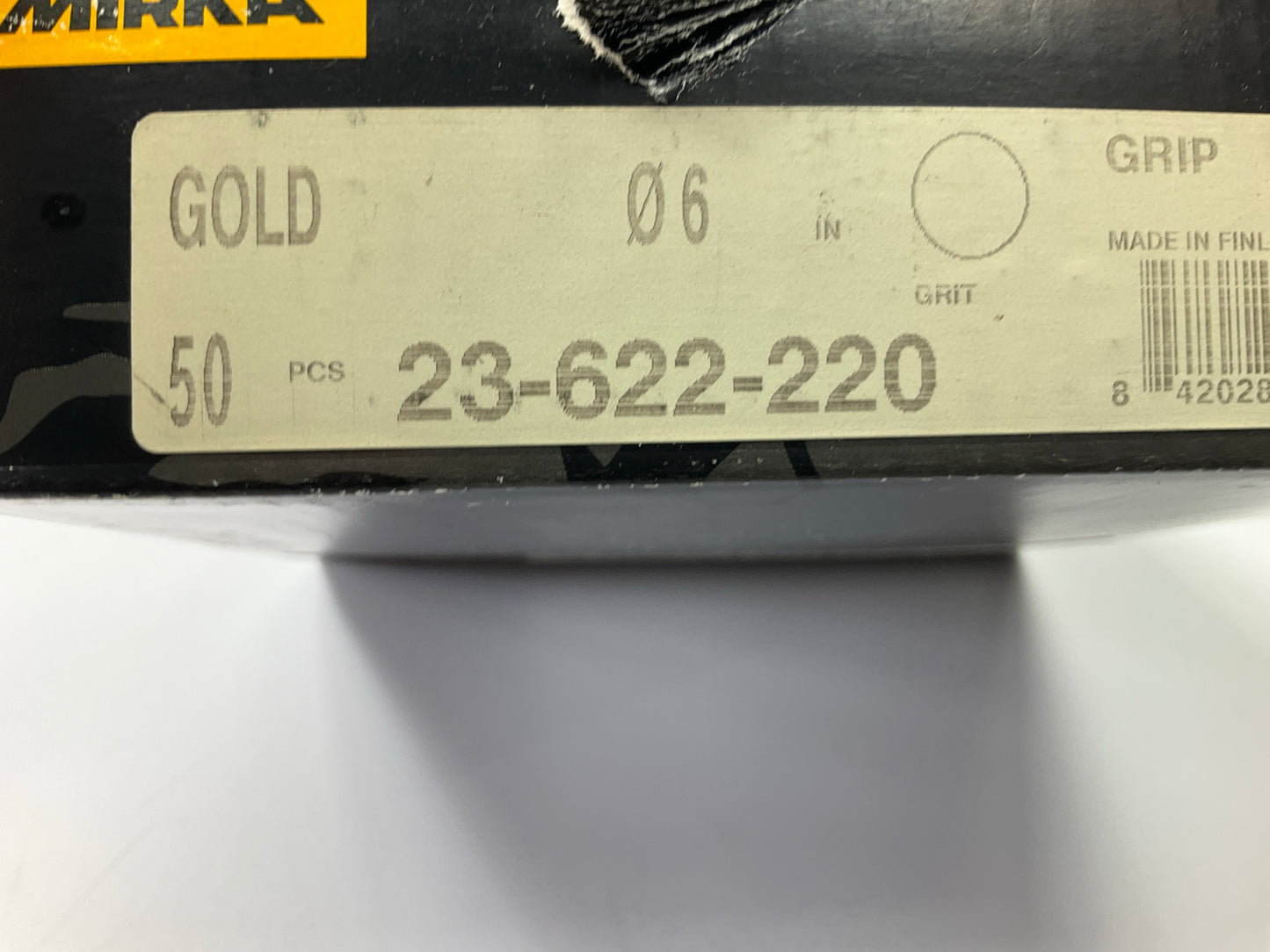 Mirka 23-622-220 Bulldog Gold Grip Sanding Disc, P220 220 Grit,  50 / Box