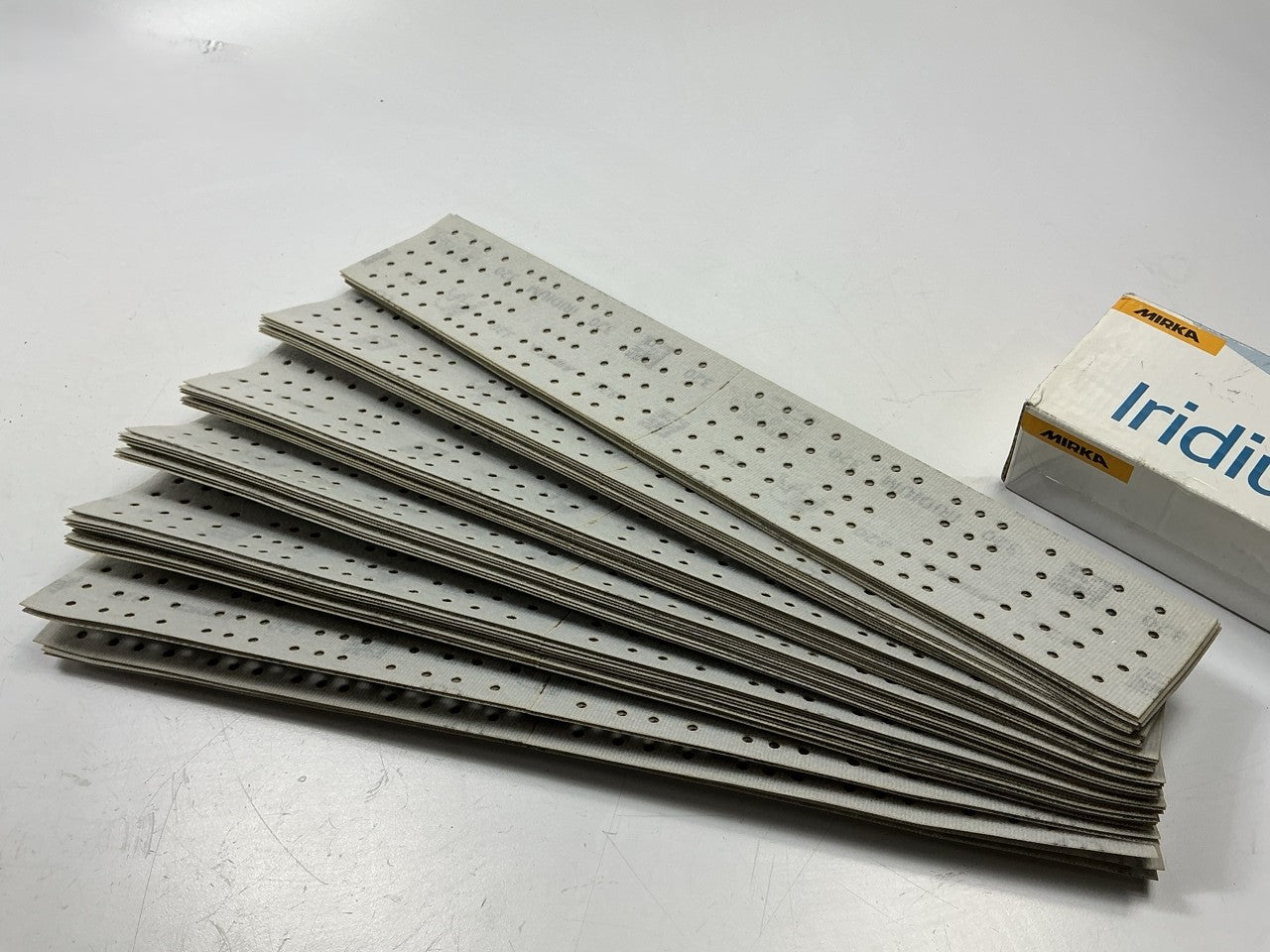 Mirka 24-38P-320 Iridium 2.75''x16'' Perforated Grip Sanding File Board 320 Grit