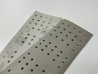 Mirka 24-38P-320 Iridium 2.75''x16'' Perforated Grip Sanding File Board 320 Grit