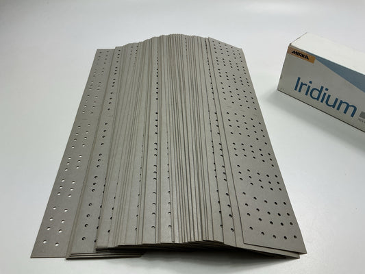 Mirka 24-38P-400 Sandpaper Sheets 2.75''x16'' Perforated Strips 400 Grit, 50 / Box