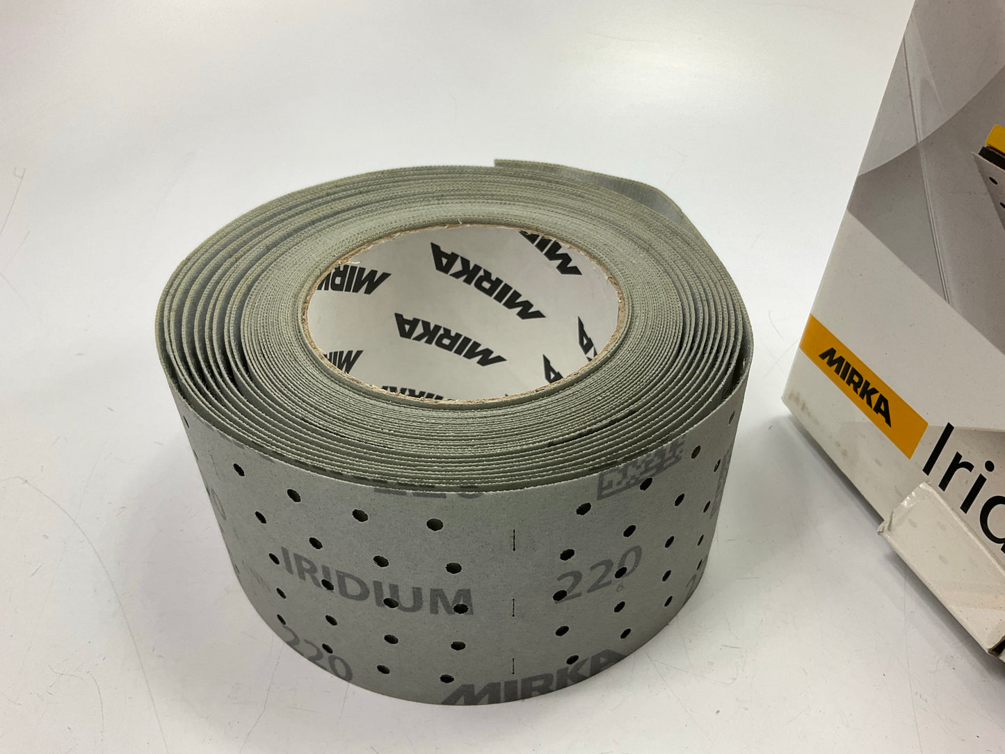 Mirka 24-570-220 Grip-On 220 Grit Vacuum Sanding Sheet Roll 10 Yd L, 2-3/4'' W