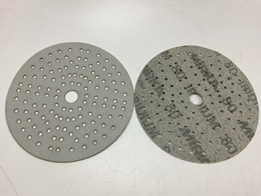 Mirka 24-6MH-080 Iridium 6'' Grip Sanding Disc 121H 80 Grit,  (50 Discs/box)