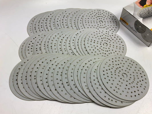 Mirka 24-6MH-180 Iridium 6'' Grip Sanding Discs 121H 180 Grit, (50 Discs/box)