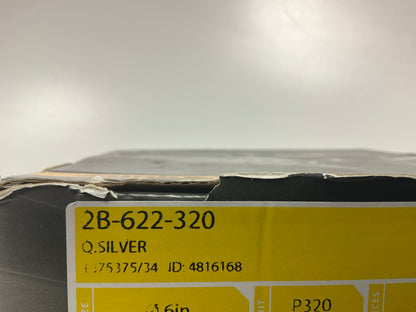 Mirka 2B-622-320 Q-Silver 6'' Grip Sanding Discs, 320 Grit - Box Of 50