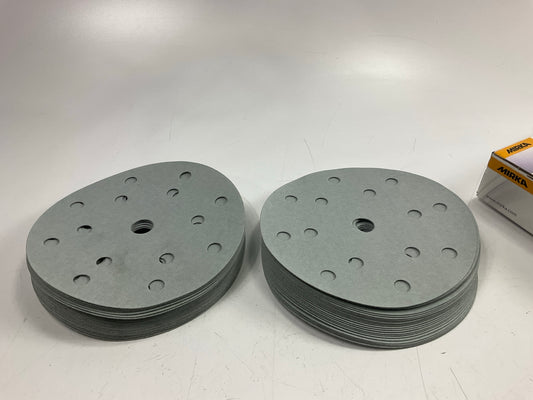 Mirka 2C-611-1500 Q.Silver Ace 6'' 1500 Grit 15 Hole Grip Vacuum Disc, Qty 50