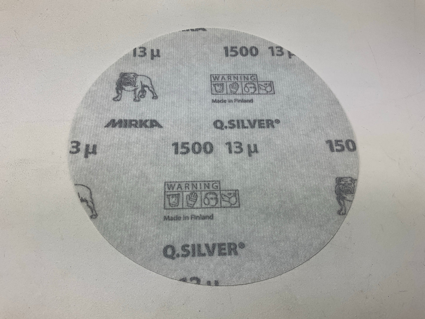 Mirka 2C-622-1500 - Q.Silver Ace 6'' Grip Sanding Disc 1500 Grit, 50 Discs / Box