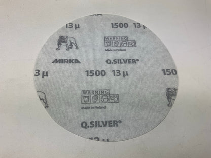 Mirka 2C-622-1500 - Q.Silver Ace 6'' Grip Sanding Disc 1500 Grit, 50 Discs / Box