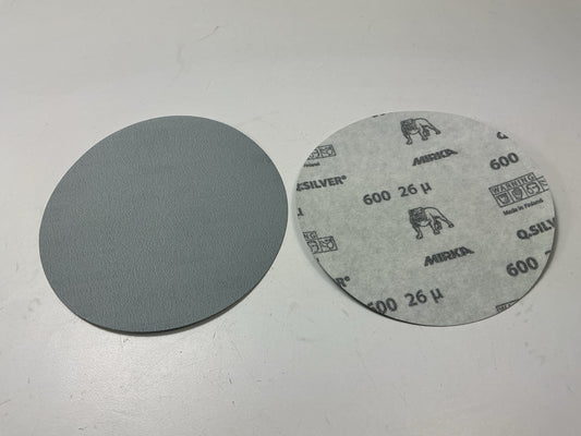 Mirka 2C-622-600 Q.Silver Grip-On 6'' 600 Grit Sanding Discs, 50 / Pack