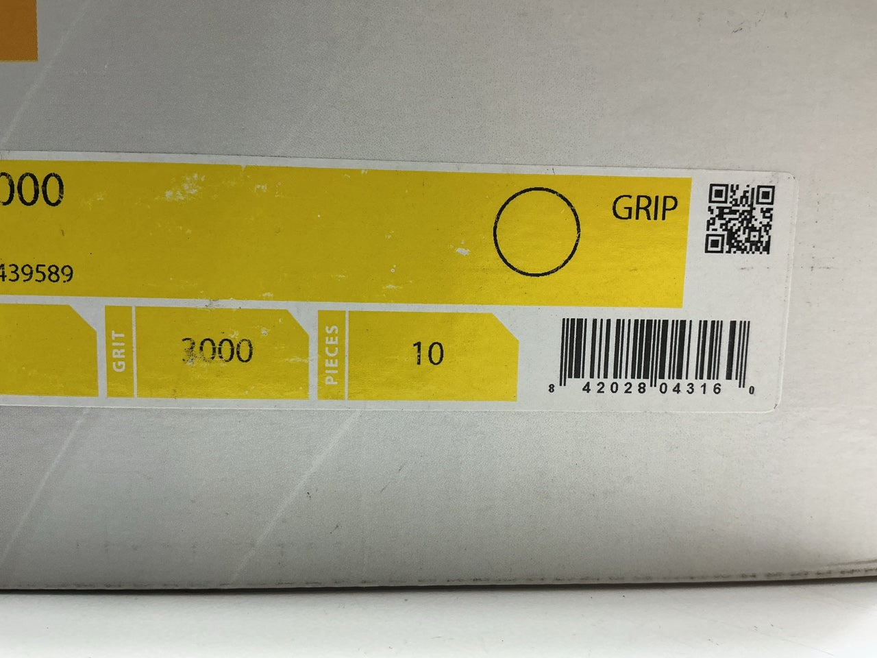 Mirka 8A-240-3000 Abralon 6'' Foam 3000 Grit Grip Fine Sanding Disc (10/Box)