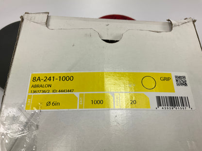 Mirka 8A-241-1000 Abralon 6'' Foam 1000 Grit Sanding Grip Disc, (20 / Box)