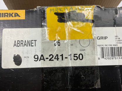 Mirka 9A-241-150 6'' 150 Grit Mesh Abrasive Dust Free Sanding Discs, 49 Pcs