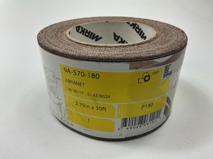 Mirka 9A570-180 180g Mesh Grip Net Sanding Roll 2-3/4x10yd, 180 Grit
