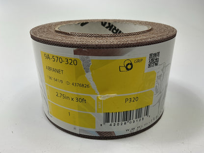 Mirka 9A-570-320 Abranet P320 Grit, 2-3/4'' X 10 Yard Mesh Grip Sanding Roll