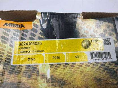 Mirka AE24105025 Autonet 6'' Mesh Sanding 240 Grit Grip Disc (50/Box)