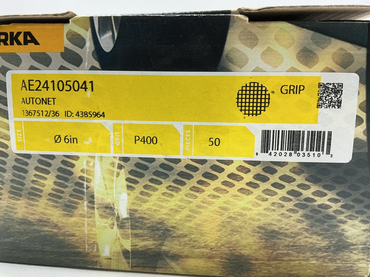 Mirka AE24105041 Autonet 6'' Mesh Grip Sanding Discs, 400 Grit (50 / Box)