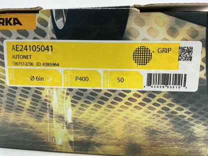Mirka AE24105041 Autonet 6'' Mesh Grip Sanding Discs, 400 Grit (50 / Box)