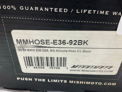 Mishimoto MMHOSE-E36-92BK 1992-1999 BMW E36 325/M3 Black Silicone Hose Kit