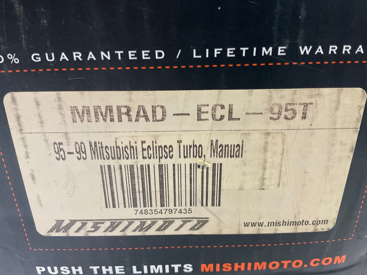 Mishimoto MMRAD-ECL-95T Aluminum Radiator - 95-99 Eclipse 2.0L TURBO, Manual T.