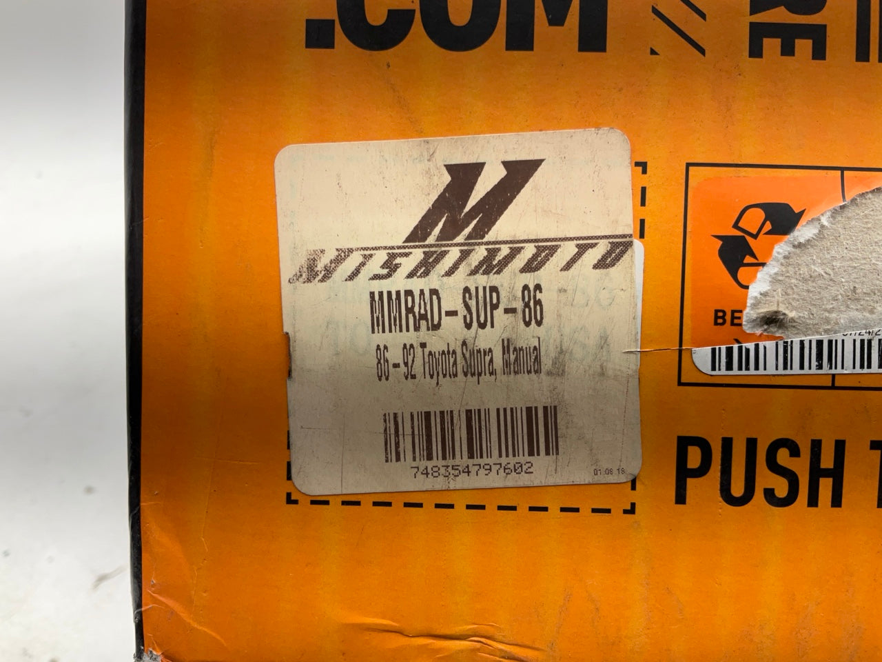 Mishimoto MMRAD-SUP-86 Performance Aluminum Radiator - 86-92 Mk3 Supra Manual T