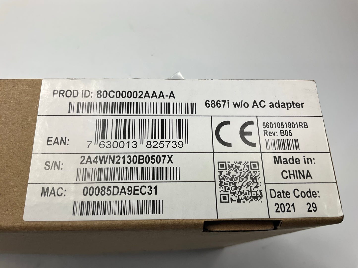 Mitel Aastra 6867i SIP Phone (80C00002AAA-A) - NEW IN BOX, WITHOUT A/C ADAPTER