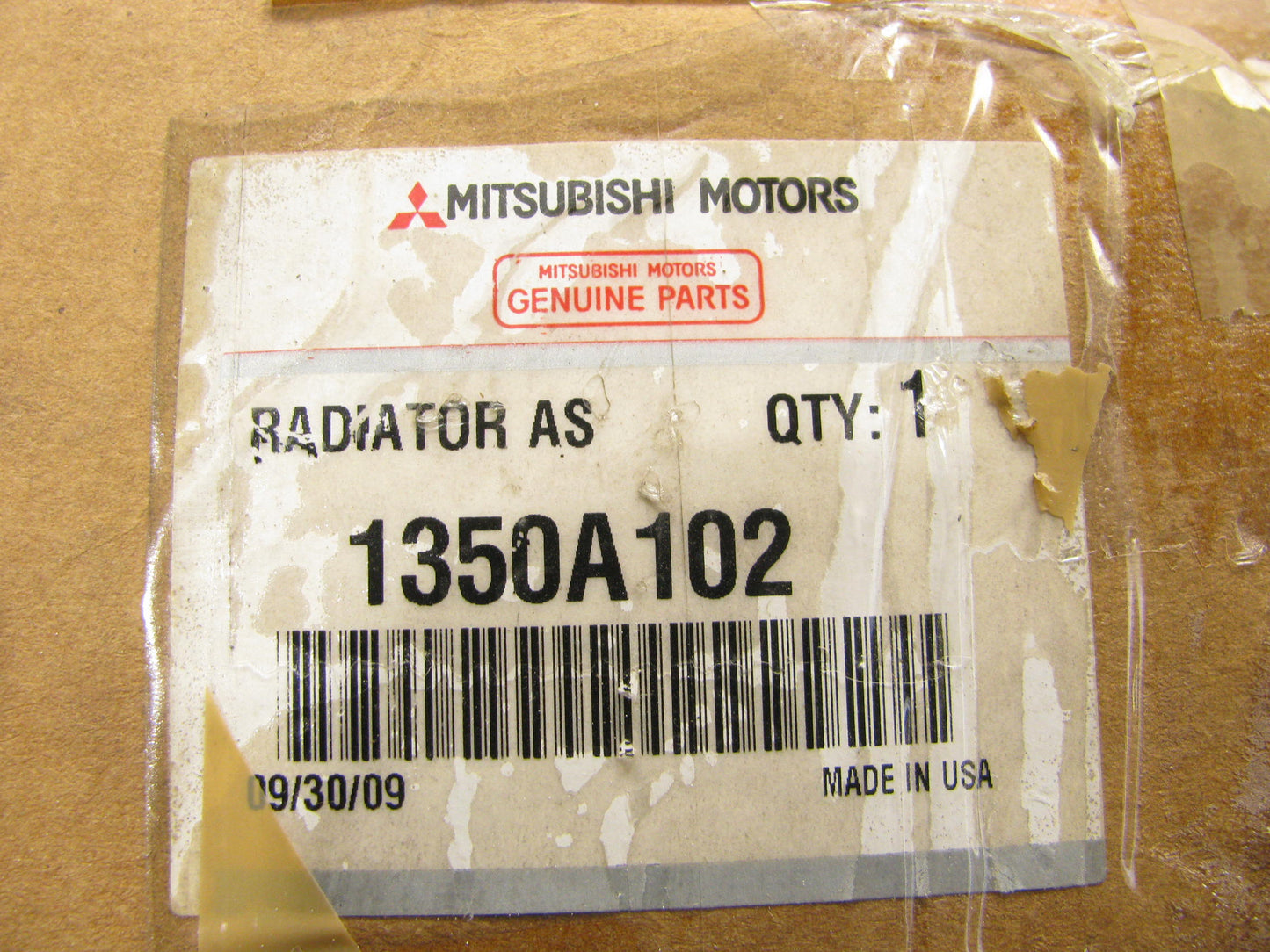 NEW - OEM 1350A102 Radiator For 2004-2009 Mitsubishi Galant 3.8L-V6 AUTOMATIC