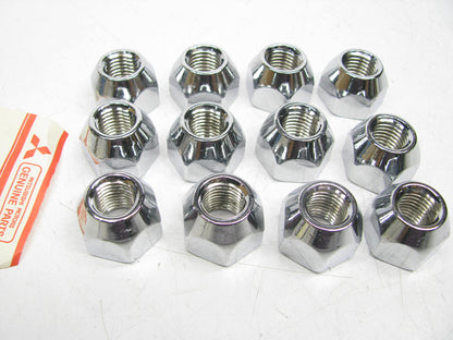 (12) NEW GENUINE MITSUBISHI MB579236 FRONT Wheel Lug Nuts