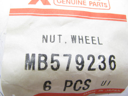 (12) NEW GENUINE MITSUBISHI MB579236 FRONT Wheel Lug Nuts