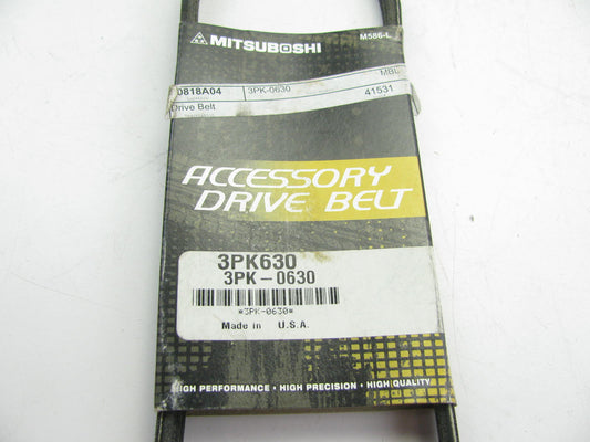 Mitsuboshi 3PK630 Serpentine Belt -  0.42'' X 25.50'' - 3 Ribs