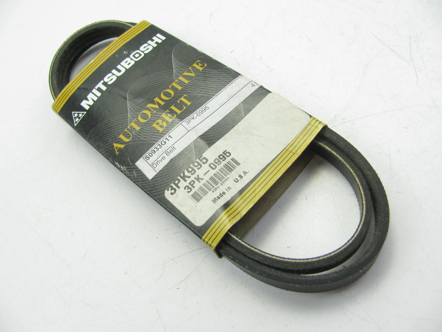 Mitsuboshi 3PK995 Serpentine Belt -  0.42'' X 39.50'' - 3 Ribs