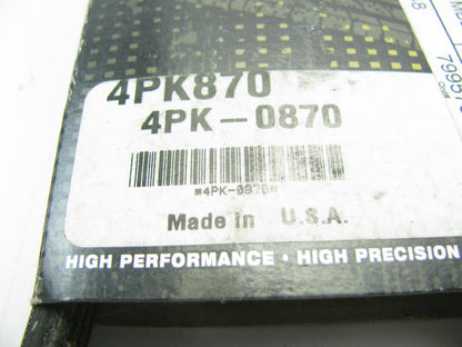 Mitsuboshi 4PK870 Serpentine Belt - 0.56'' X 34.875'' - 4 Ribs