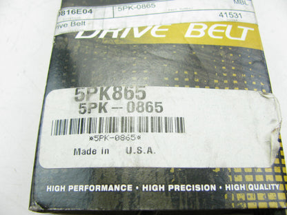 Mitsuboshi 5PK865 Serpentine Belt -  0.69'' X 34.50'' - 5 Ribs