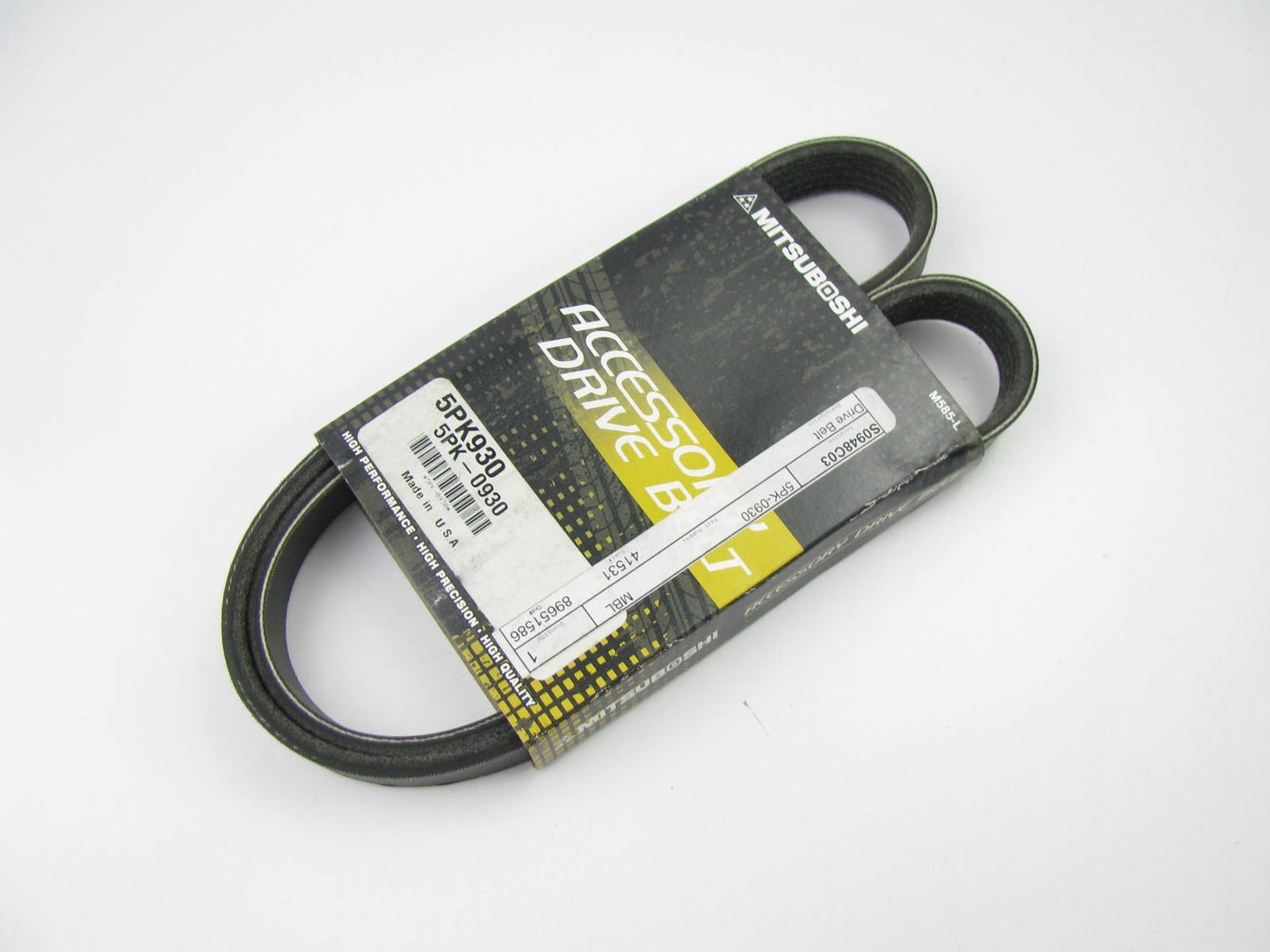 Mitsuboshi 5PK930 Serpentine Belt - 18mm X 930mm - 5 Ribs