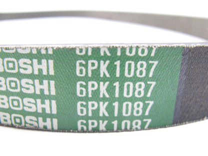 Mitsuboshi 6PK1087 Serpentine Belt - 21mm X 1087mm - 6 Ribs