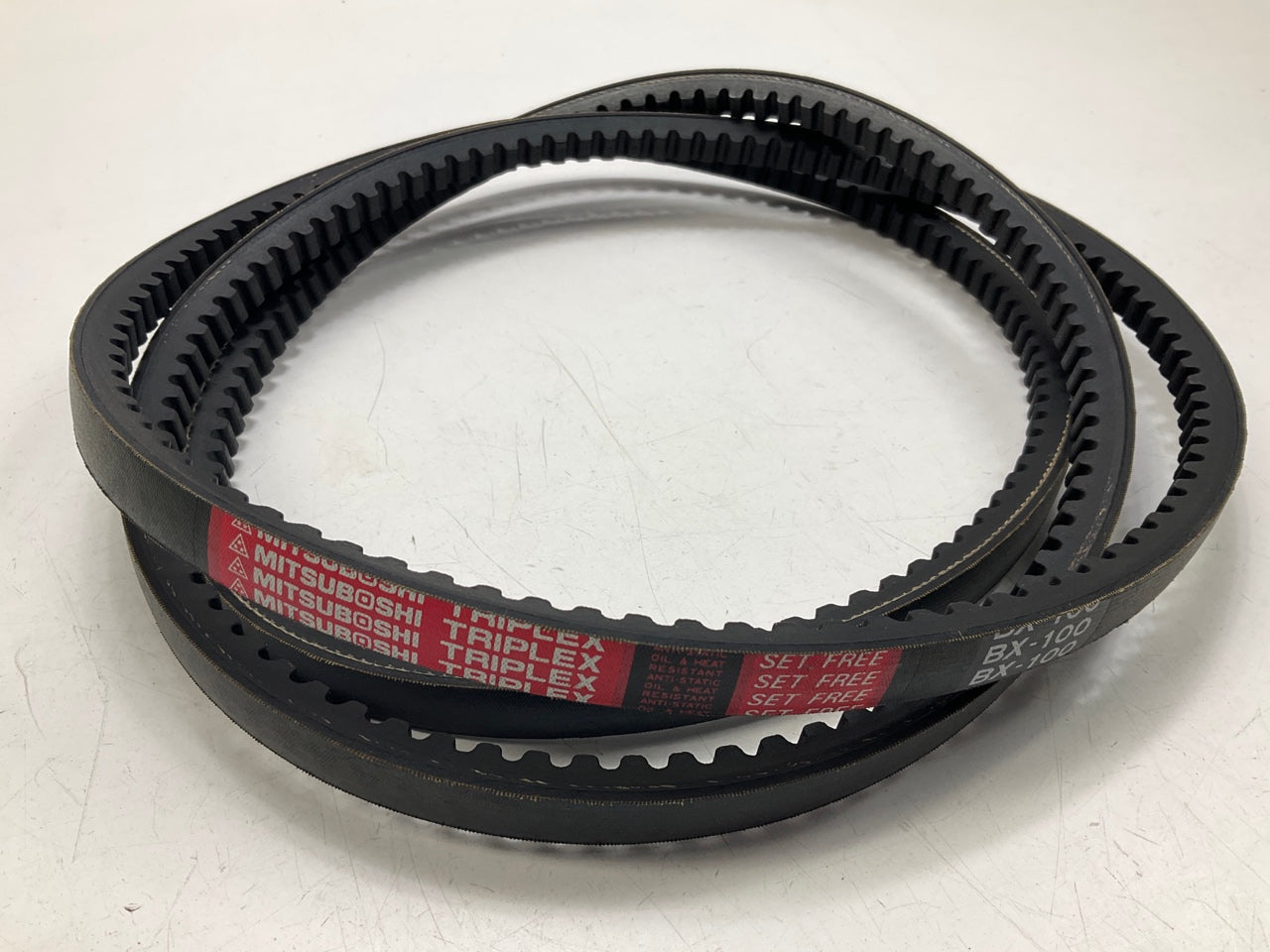 Mitsuboshi BX-100 Cogged Industrial Accessory Drive Belt - 5/8'' X 103''