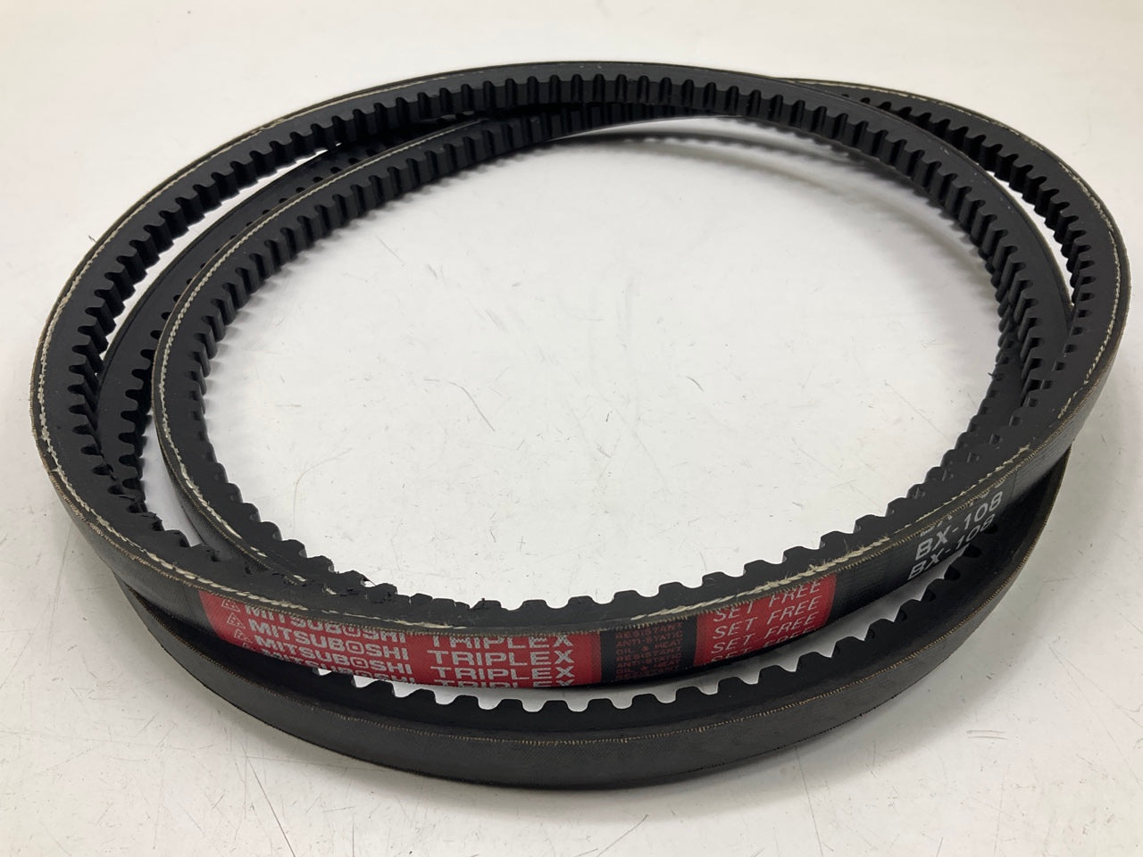 Mitsuboshi BX-108 Cogged Industrial Accessory Drive Belt - 5/8'' X 111''
